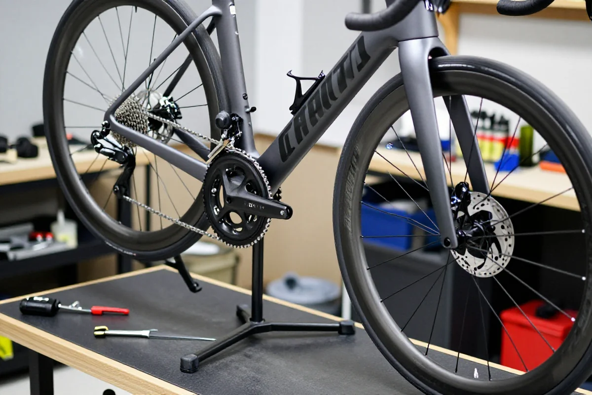 Zaawansowany serwis roweru szosowego w profesjonalnym warsztacie