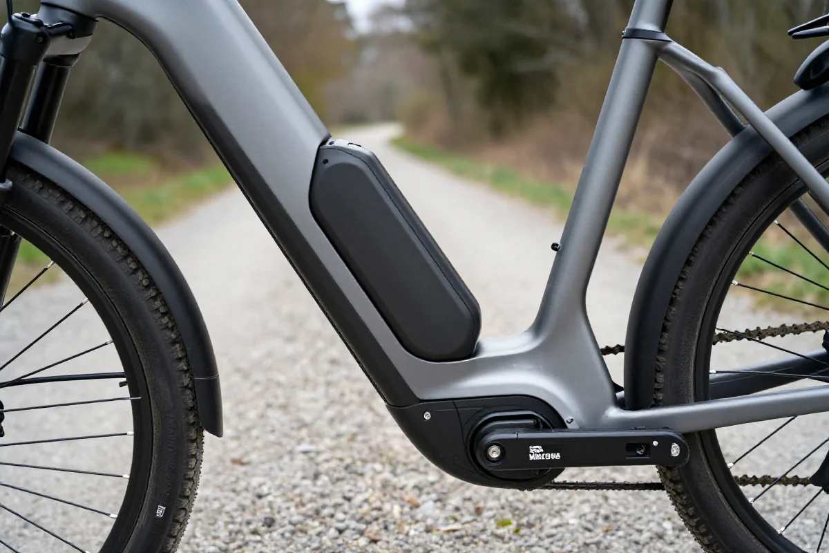 Zapasowa bateria do roweru elektrycznego na szlaku bikepackingu