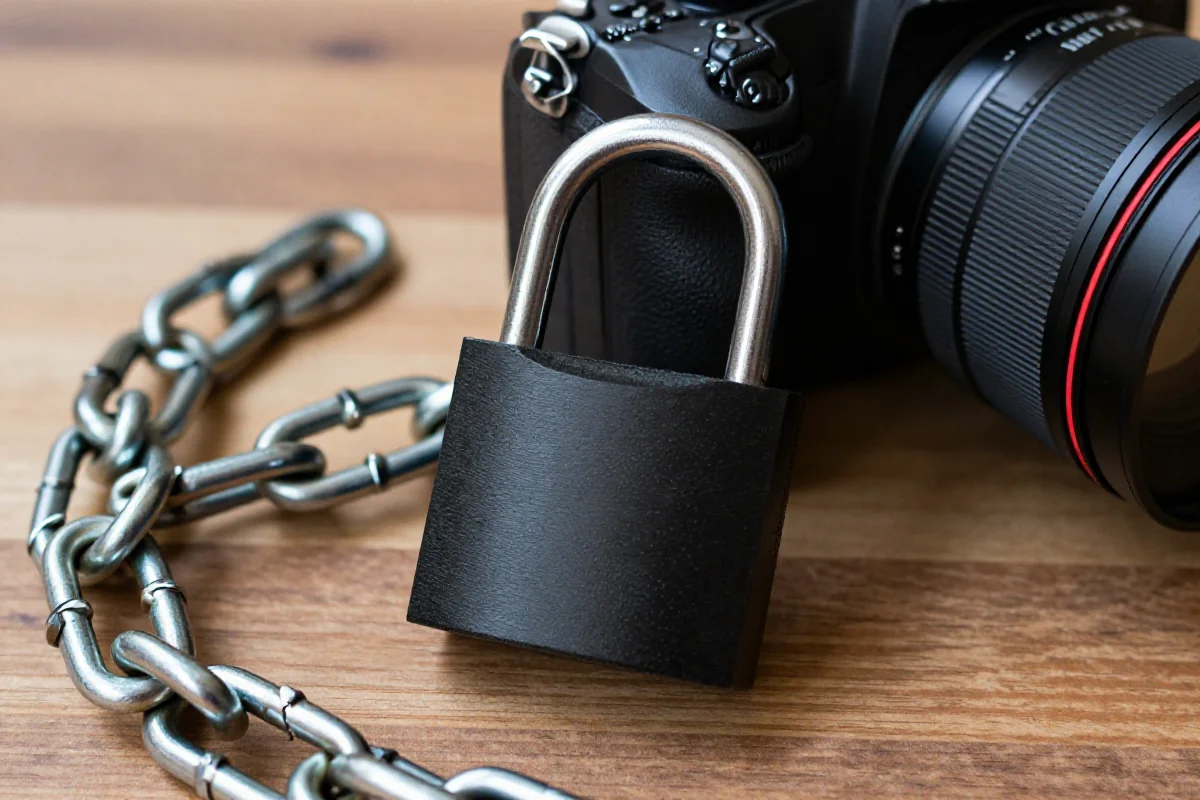 Wysokiej klasy zapięcia rowerowe: U-lock i łańcuch zabezpieczający.